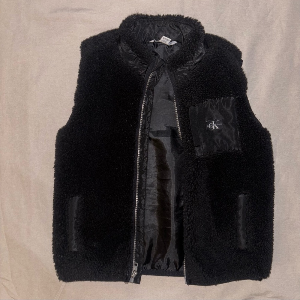 Calvin Klein Black Textured Vest 4T